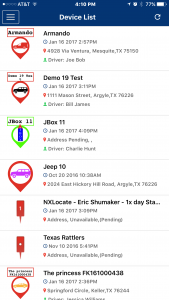 Rhino Fleet Tracking mobile app